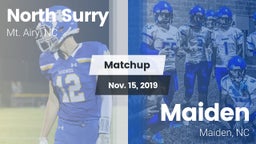 Matchup: North Surry High vs. Maiden  2019
