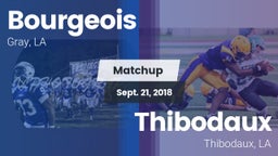 Matchup: Bourgeois High vs. Thibodaux  2018