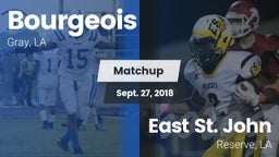 Matchup: Bourgeois High vs. East St. John  2018