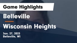 Belleville  vs Wisconsin Heights  Game Highlights - Jan. 27, 2023