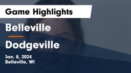 Belleville  vs Dodgeville  Game Highlights - Jan. 8, 2024
