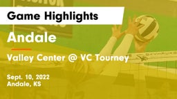 Andale  vs Valley Center @ VC Tourney Game Highlights - Sept. 10, 2022