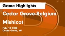 Cedar Grove-Belgium  vs Mishicot  Game Highlights - Feb. 18, 2020