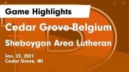 Cedar Grove-Belgium  vs Sheboygan Area Lutheran  Game Highlights - Jan. 22, 2021