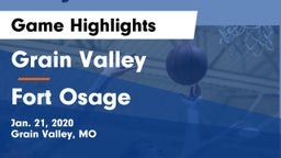 Grain Valley  vs Fort Osage  Game Highlights - Jan. 21, 2020