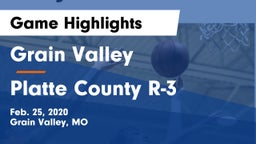 Grain Valley  vs Platte County R-3 Game Highlights - Feb. 25, 2020