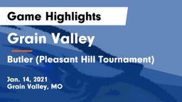 Grain Valley  vs Butler (Pleasant Hill Tournament) Game Highlights - Jan. 14, 2021