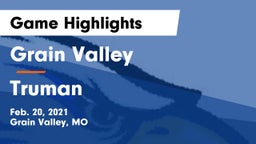 Grain Valley  vs Truman  Game Highlights - Feb. 20, 2021