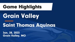 Grain Valley  vs Saint Thomas Aquinas  Game Highlights - Jan. 28, 2023