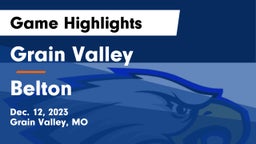Grain Valley  vs Belton  Game Highlights - Dec. 12, 2023