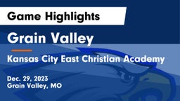 Grain Valley  vs Kansas City East Christian Academy  Game Highlights - Dec. 29, 2023