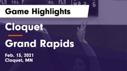 Cloquet  vs Grand Rapids  Game Highlights - Feb. 13, 2021
