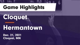 Cloquet  vs Hermantown  Game Highlights - Dec. 21, 2021