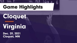 Cloquet  vs Virginia  Game Highlights - Dec. 29, 2021