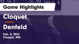 Cloquet  vs Denfeld  Game Highlights - Feb. 8, 2022