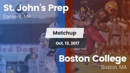 Matchup: St. John's Prep vs. Boston College  2017