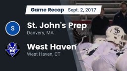 Recap: St. John's Prep vs. West Haven  2017