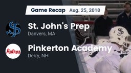 Recap: St. John's Prep vs. Pinkerton Academy 2018