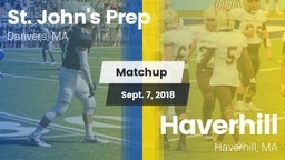 Matchup: St. John's Prep vs. Haverhill  2018