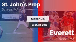 Matchup: St. John's Prep vs. Everett  2018