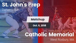 Matchup: St. John's Prep vs. Catholic Memorial  2018
