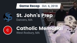 Recap: St. John's Prep vs. Catholic Memorial  2018
