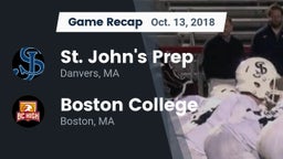 Recap: St. John's Prep vs. Boston College  2018