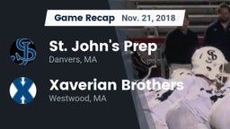 Recap: St. John's Prep vs. Xaverian Brothers  2018