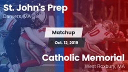 Matchup: St. John's Prep vs. Catholic Memorial  2019