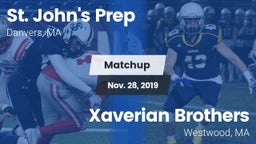 Matchup: St. John's Prep vs. Xaverian Brothers  2019