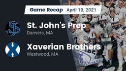 Recap: St. John's Prep vs. Xaverian Brothers  2021