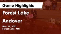 Forest Lake  vs Andover  Game Highlights - Nov. 30, 2022