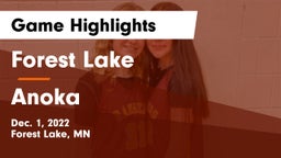 Forest Lake  vs Anoka  Game Highlights - Dec. 1, 2022