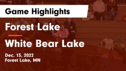 Forest Lake  vs White Bear Lake  Game Highlights - Dec. 13, 2022