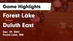 Forest Lake  vs Duluth East  Game Highlights - Dec. 29, 2022