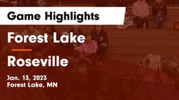 Forest Lake  vs Roseville  Game Highlights - Jan. 13, 2023