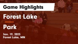 Forest Lake  vs Park  Game Highlights - Jan. 19, 2023