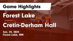 Forest Lake  vs Cretin-Derham Hall  Game Highlights - Jan. 24, 2024