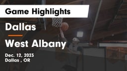 Dallas  vs West Albany  Game Highlights - Dec. 12, 2023