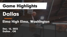 Dallas  vs Elma High Elma, Washington Game Highlights - Dec. 16, 2023