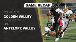 Recap: Golden Valley  vs. Antelope Valley  2016