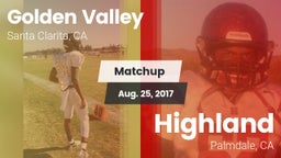 Matchup: Golden Valley High vs. Highland  2017