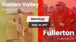 Matchup: Golden Valley High vs. Fullerton  2017