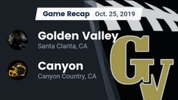 Recap: Golden Valley  vs. Canyon  2019