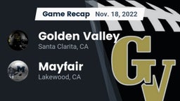 Recap: Golden Valley  vs. Mayfair  2022