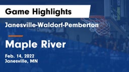 Janesville-Waldorf-Pemberton  vs Maple River  Game Highlights - Feb. 14, 2022