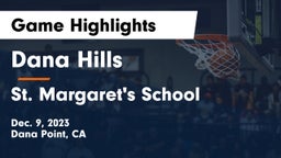 Dana Hills  vs St. Margaret's School Game Highlights - Dec. 9, 2023