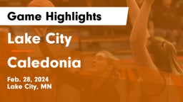 Lake City  vs Caledonia  Game Highlights - Feb. 28, 2024