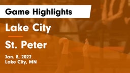 Lake City  vs St. Peter  Game Highlights - Jan. 8, 2022