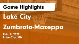Lake City  vs Zumbrota-Mazeppa  Game Highlights - Feb. 8, 2022